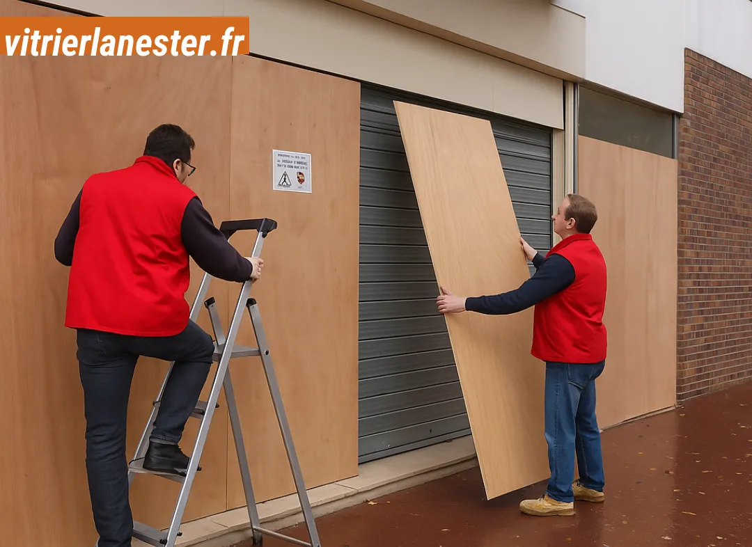 Mise en sécurité fermeture provisoire Lanester